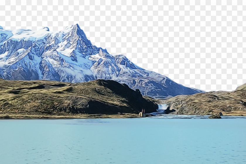 Fjord Mount Scenery Glacial Lake Glacier Water Resources PNG