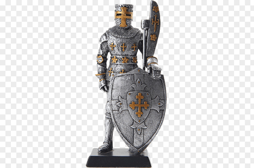 Knight Plate Armour Middle Ages Figurine Statue PNG