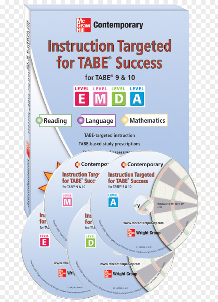 Mathematics Achieving TABE Success In Language, Level D Workbook Educational Film Service PNG