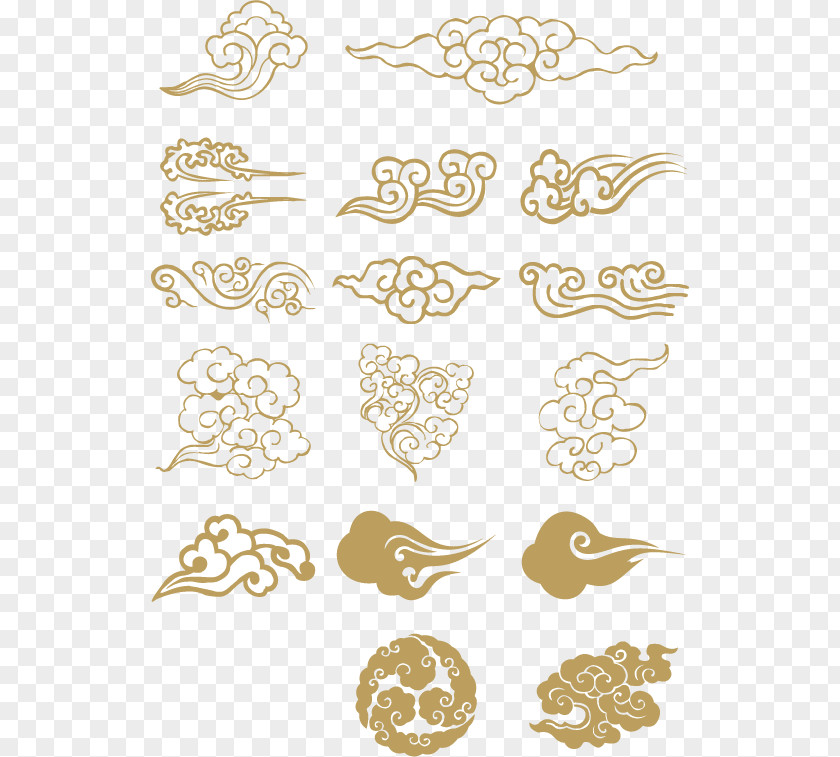 China Elements Of Decorative Pattern Clouds Xiangyun County Clip Art PNG