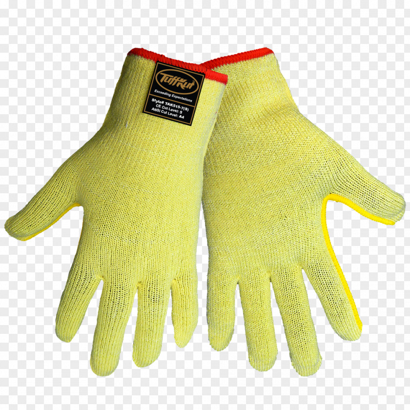 Design Cut-resistant Gloves Yellow PNG