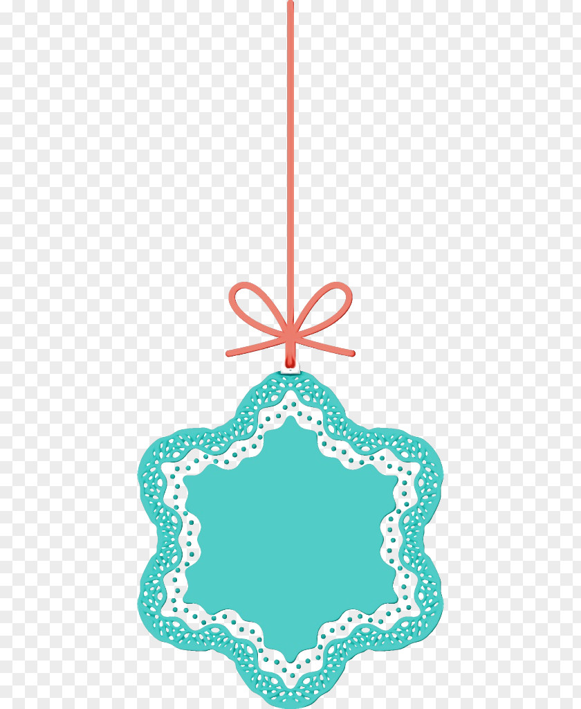 Ornament Holiday Aqua Turquoise Teal PNG