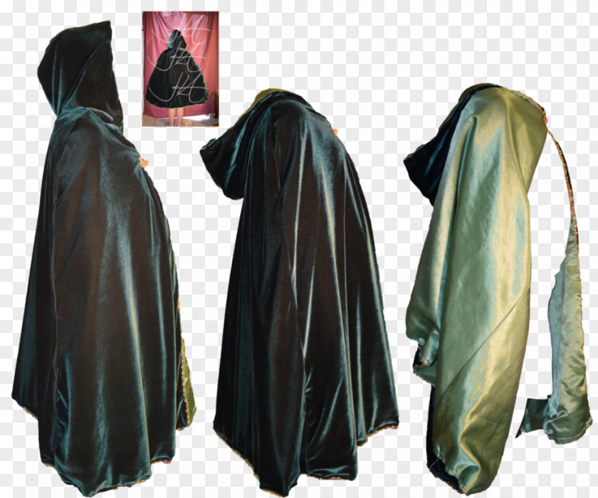 Velvet Cape Robe Cloak Outerwear PNG