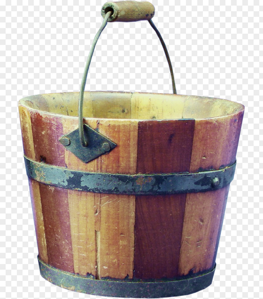 Wood Barrel Beer Bucket PNG