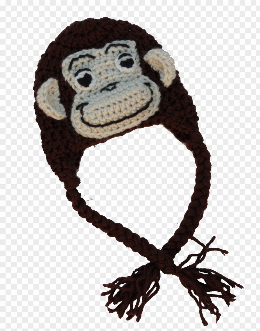 Beanie Monkey Knit Cap Yavapai College PNG