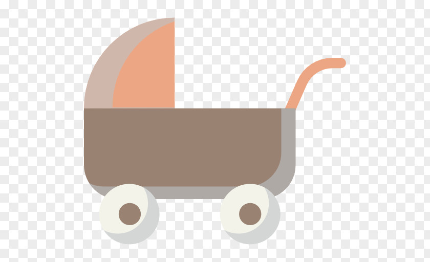 Flattened Baby Carriage Transport Infant PNG