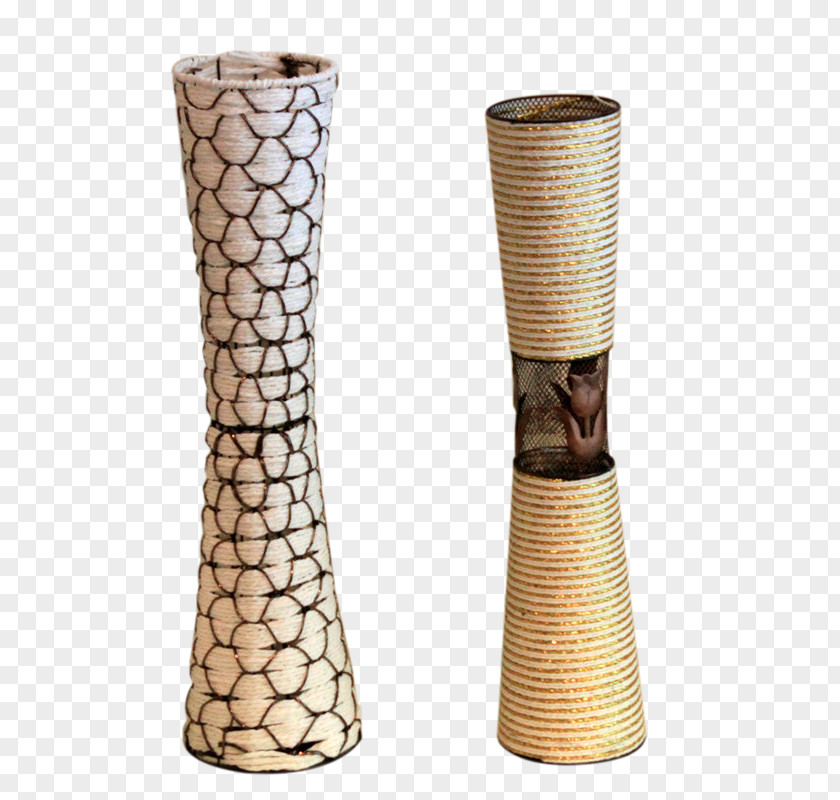 Iron Rattan Floor Vase Large Insert Decorative Arts Designer PNG