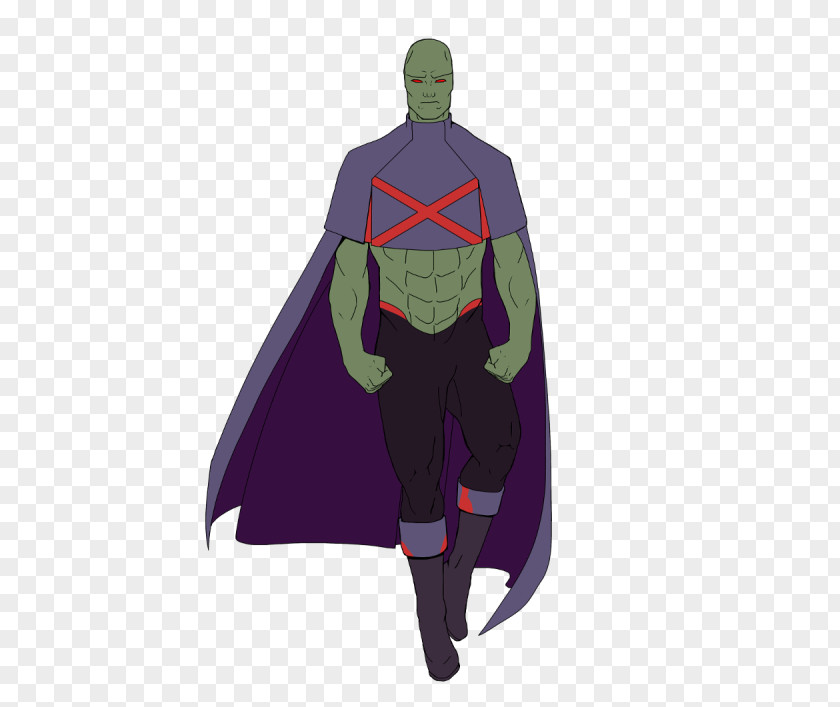 Martian Manhunter Costume Design Superhero Outerwear PNG