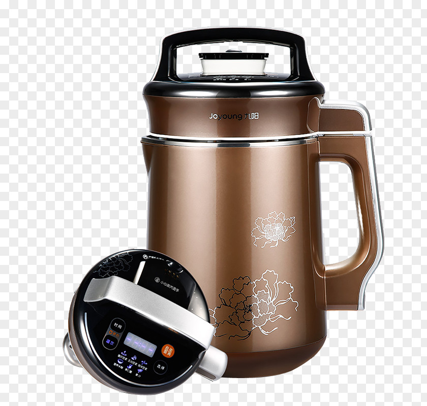 9 Yang Coffee Gold Automatic Soybean Milk Machine Juice Porridge Cooking Drink PNG