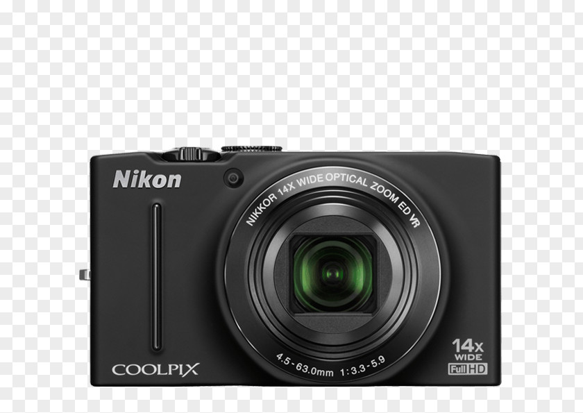 1080pWhite Point-and-shoot Camera NikkorCamera Nikon Coolpix S8200 16.1 MP Compact Digital PNG