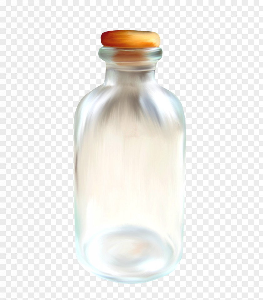Beautiful Glass Bottle PNG