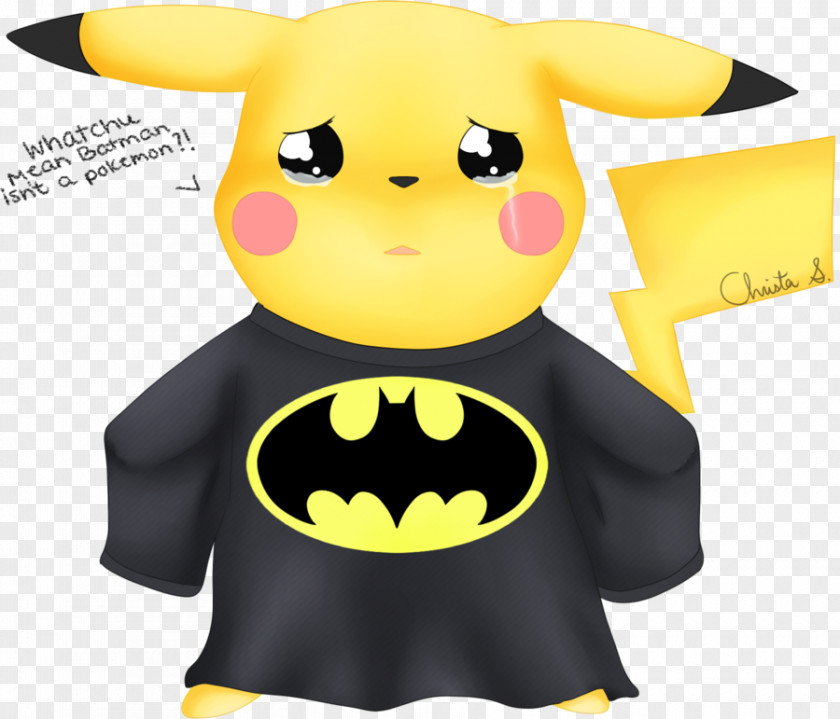 Pikachu Pokémon Batman T-shirt PNG