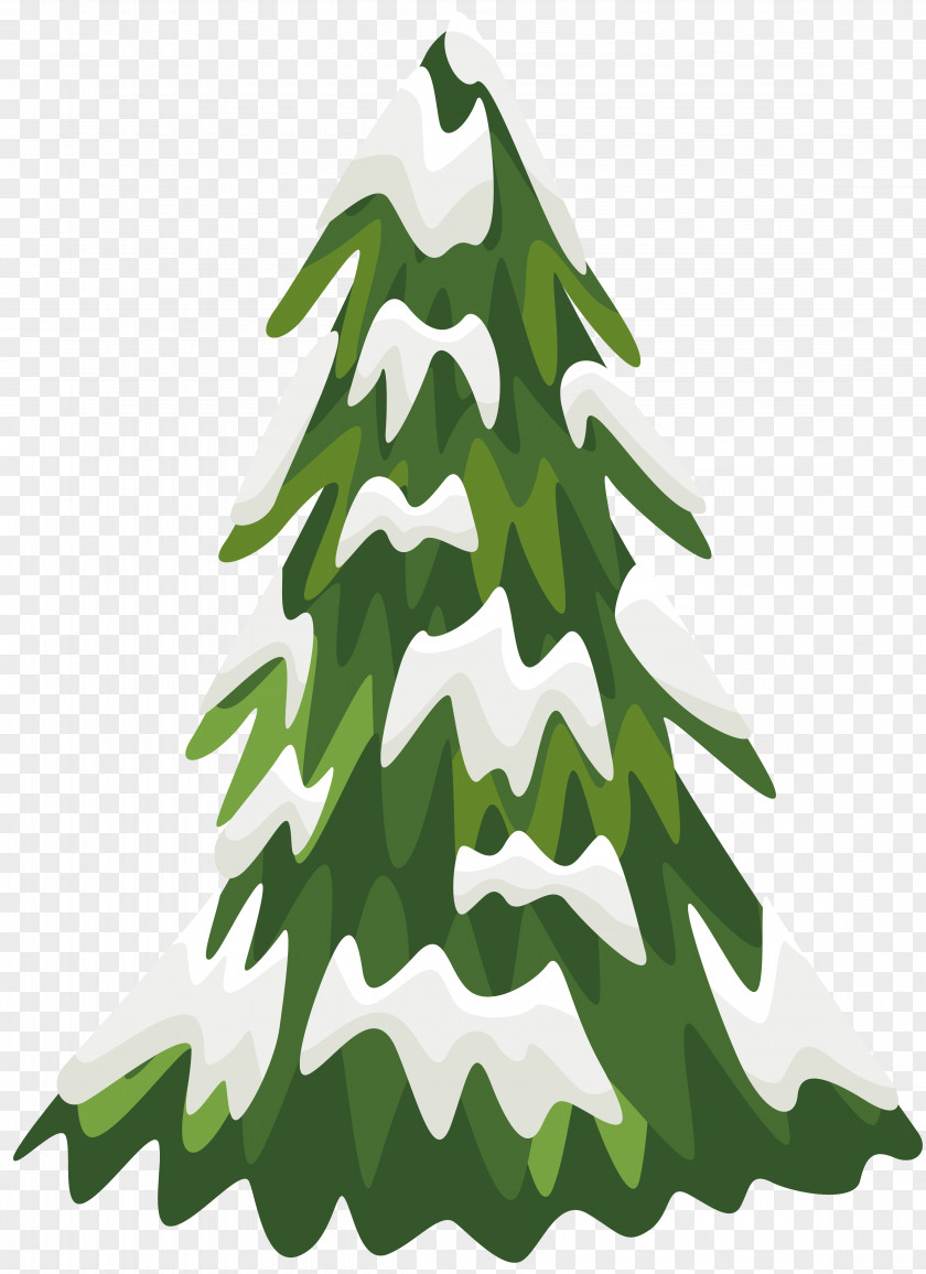 Snowy Pine Tree Clipart Image Snow Clip Art PNG