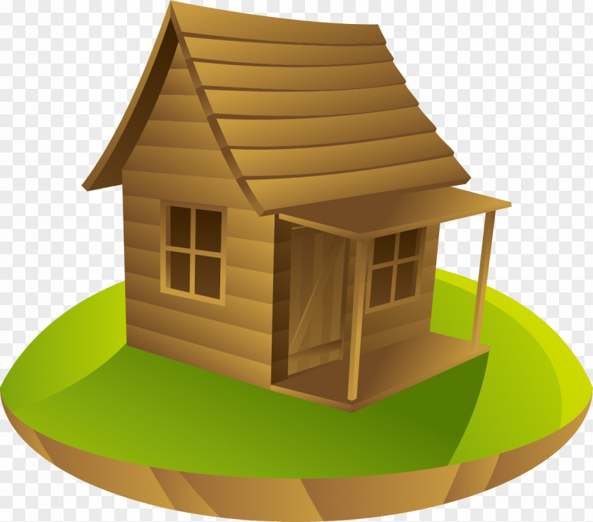 A Log Cabin In The Woods House Cottage Drawing PNG