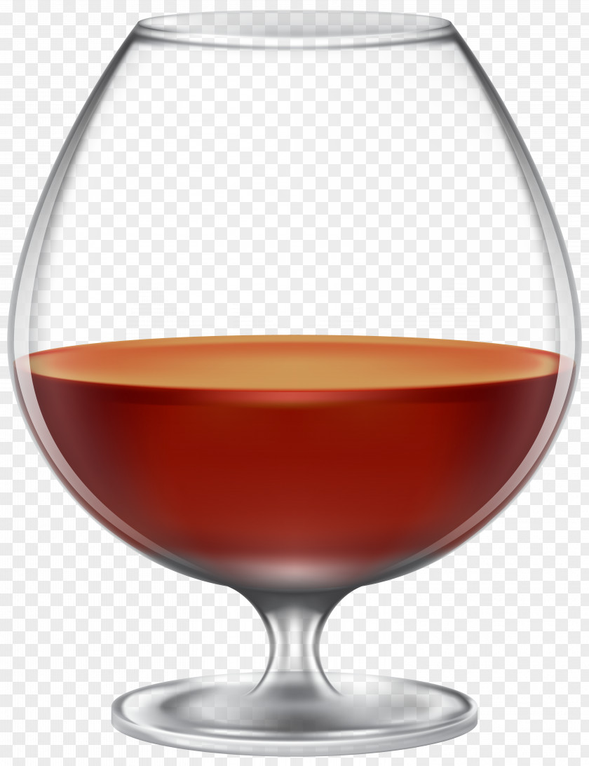 Brandy Glass Clip Art Image Red Wine Cognac PNG