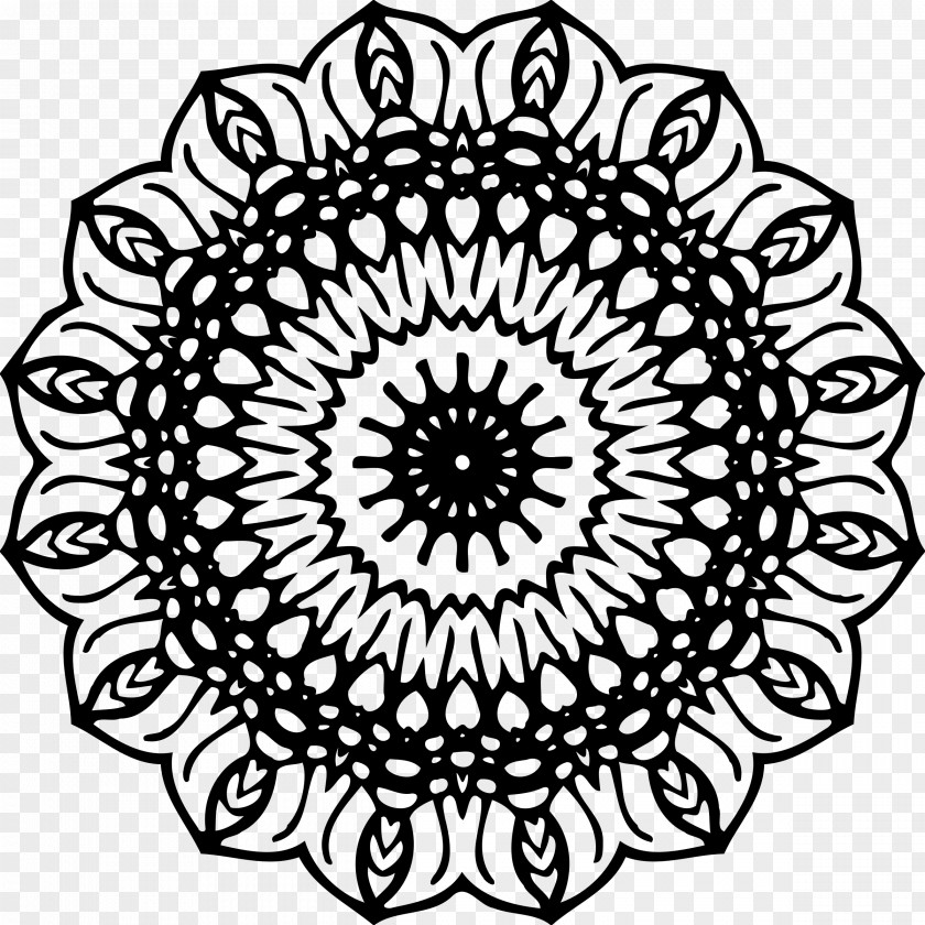 Design Henna Mehndi Circle PNG