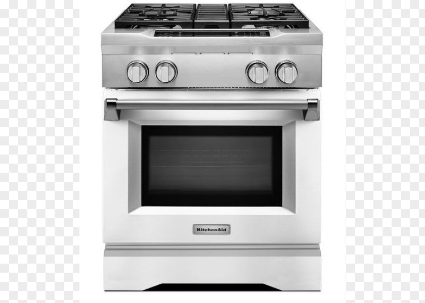Oven KitchenAid KDRS407V Cooking Ranges Gas Stove Fuel PNG
