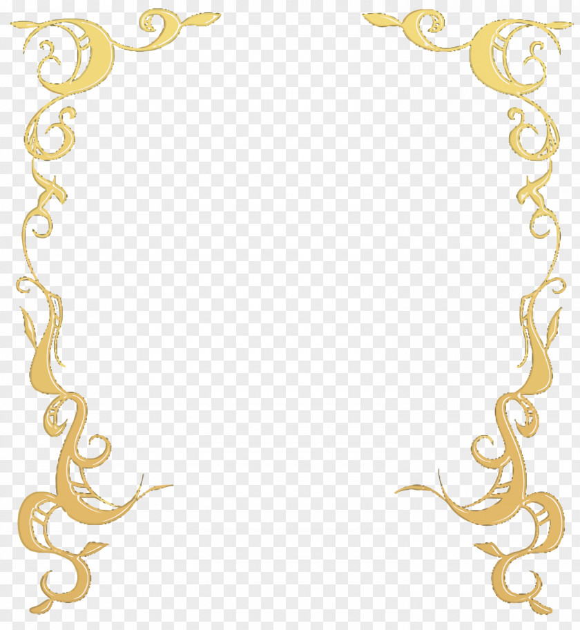 Vector Golden Lace Yellow Area Pattern PNG