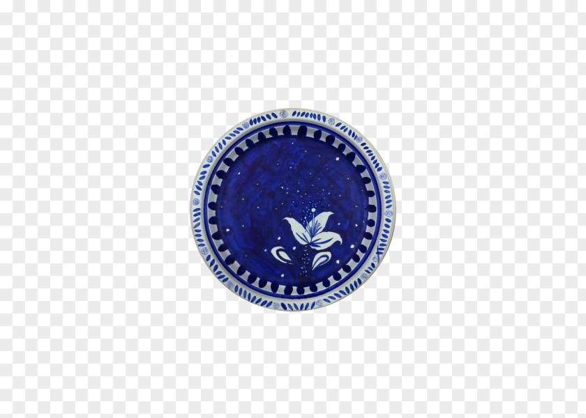 Blue And White Pattern Plate Paper Award Ribbon Clip Art PNG