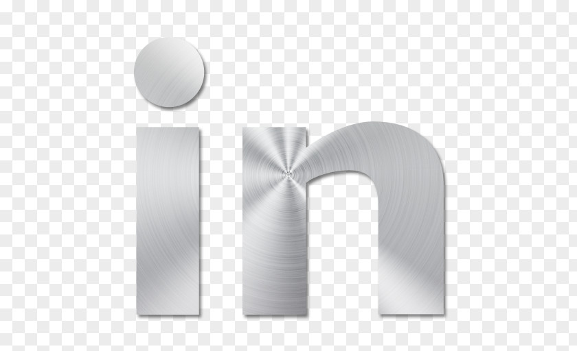 Brushed Metal LinkedIn PNG