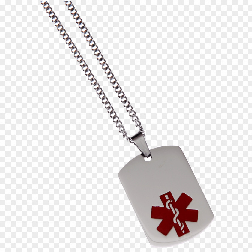 Diabetes Alert Dog Locket Tag Jewellery Necklace Gold PNG