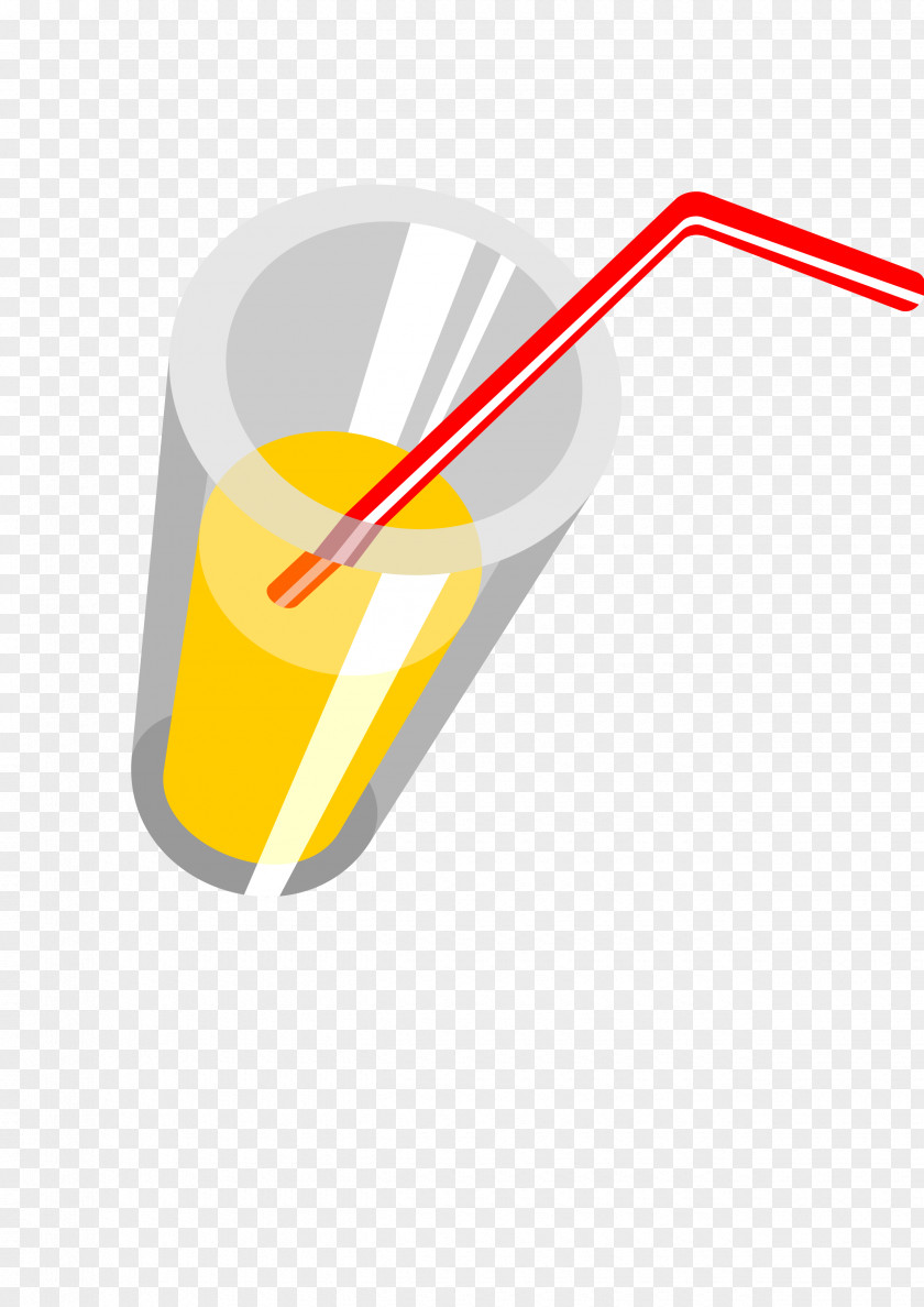 Filled With Straw Glass Of Orange Juice Table-glass PNG