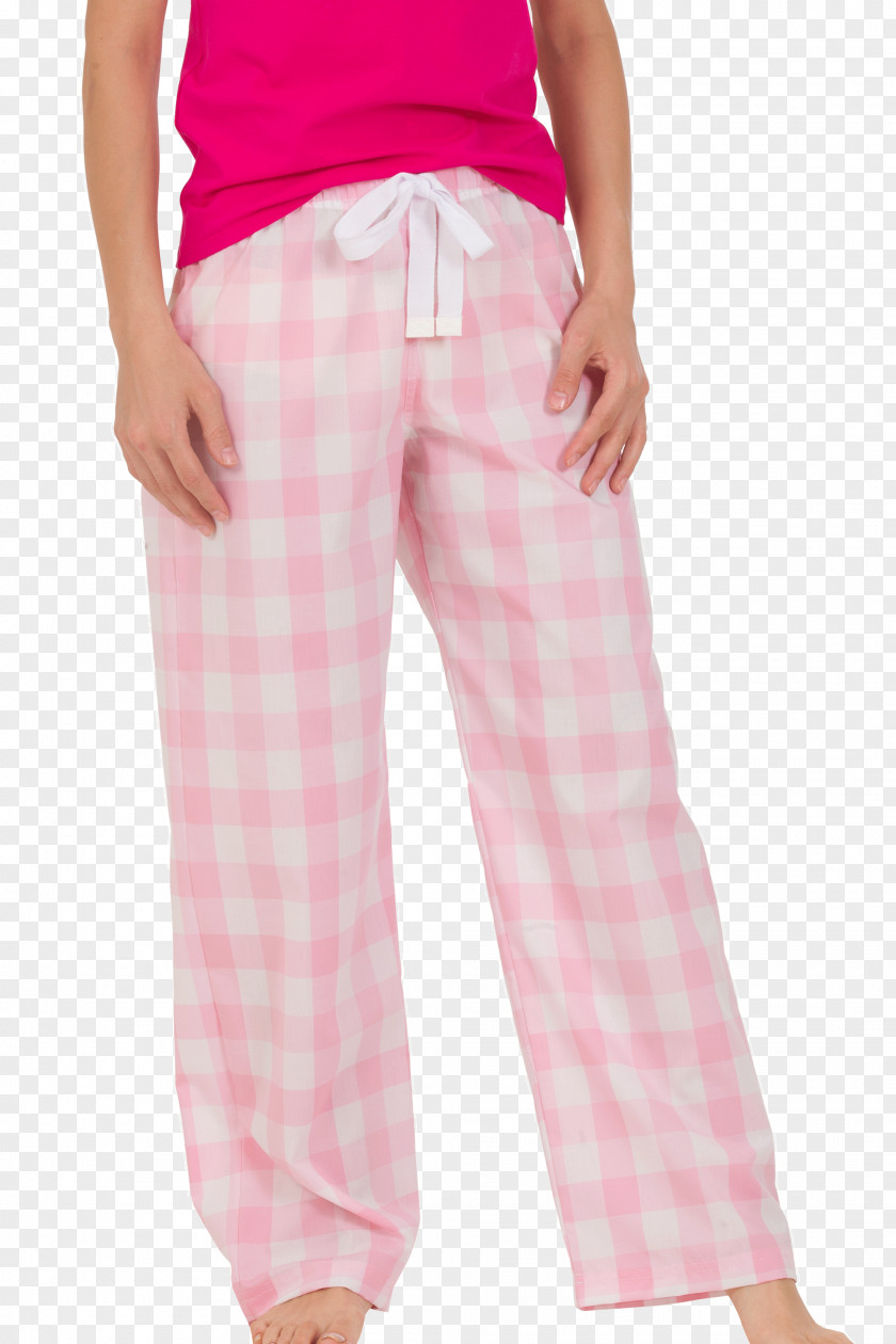 Pajamas Waist Pink M Pants PNG