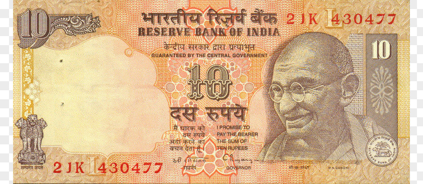 Indian 10-rupee Note Rupee Banknote Currency PNG note rupee Currency, Photos, 10 2JK 430477 banknote clipart PNG