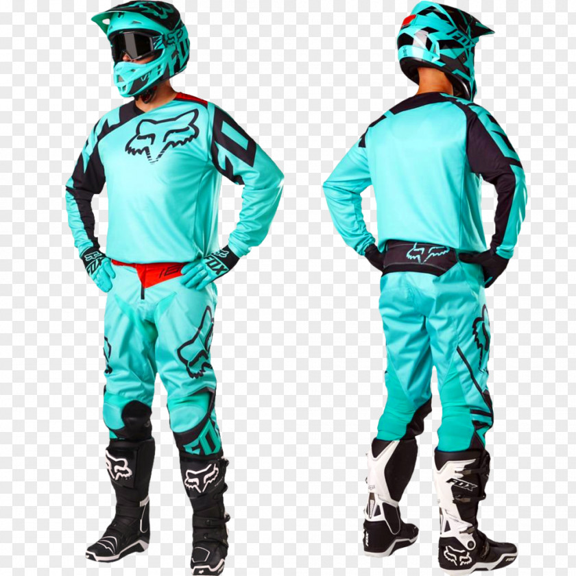 Moto Cross T-shirt Fox Racing Clothing Pants Uniform PNG