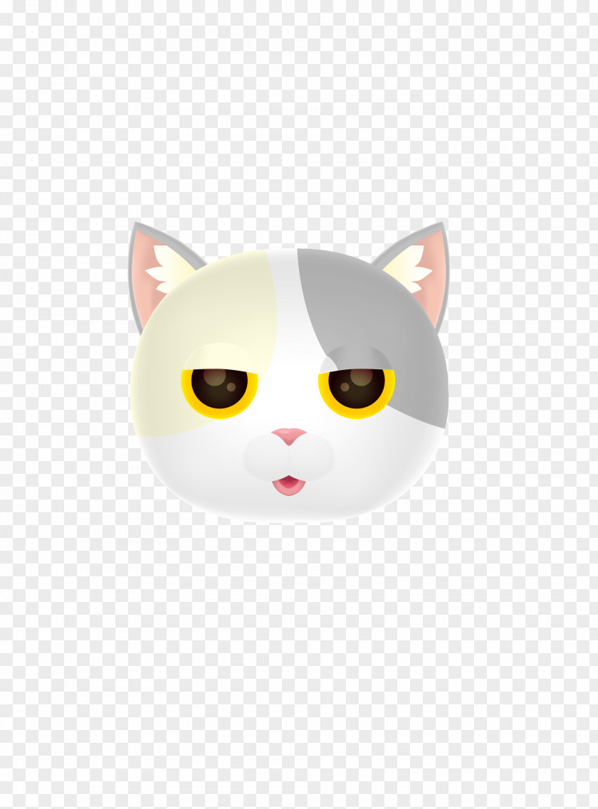 Whiskers Domestic Short-haired Cat Snout Cartoon PNG