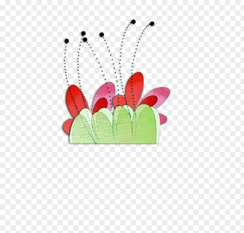 Cartoon Flower Bushes PNG