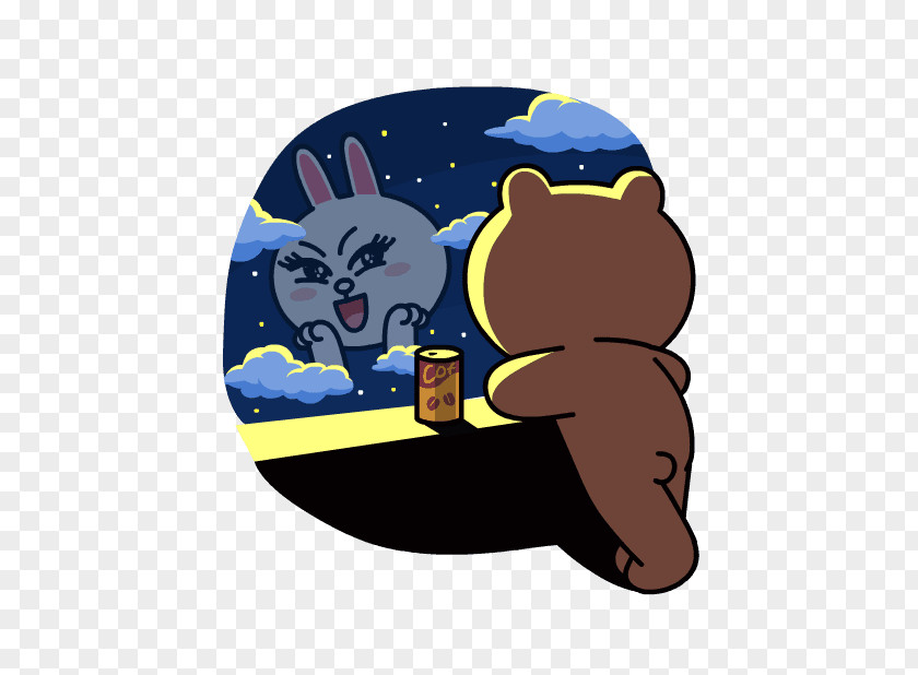 Line Sticker Friends Desktop Wallpaper PNG