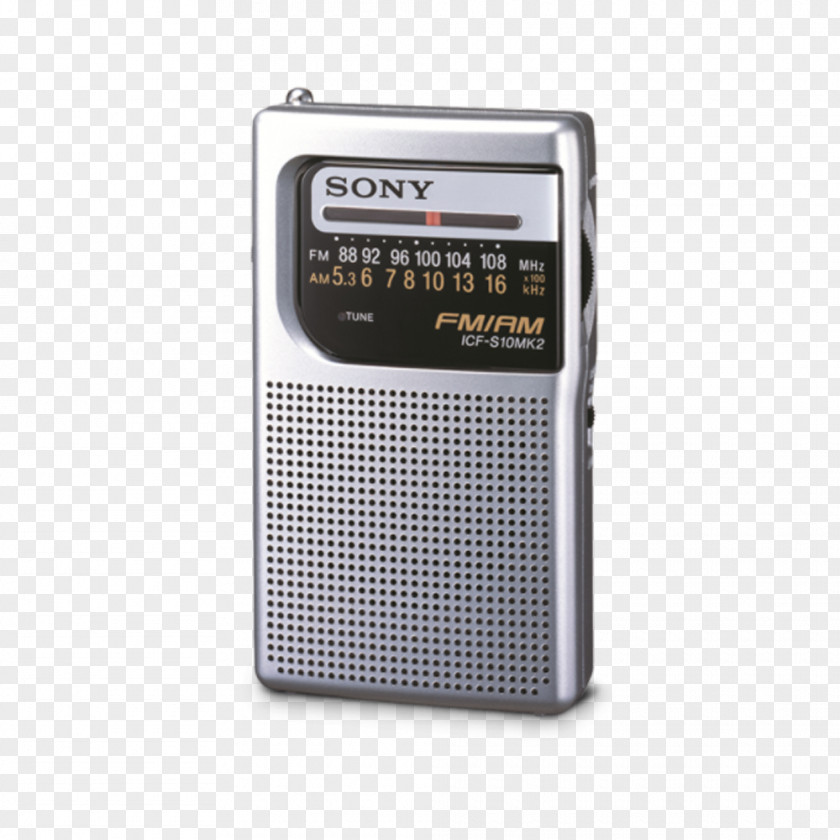 Transistor Radio FM Broadcasting Sony ICF-S10MK2 AM PNG