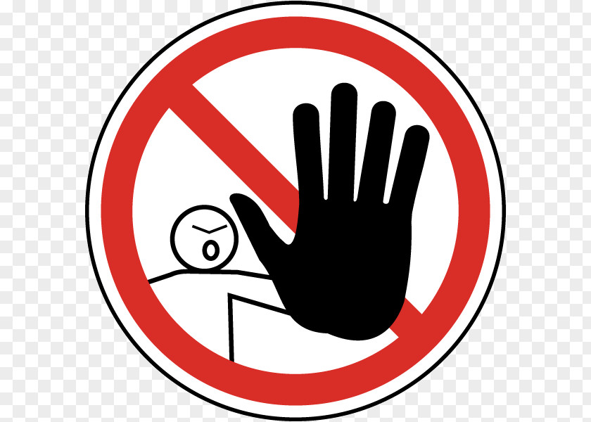 Unauthorized Warning Sign Hazard Safety Clip Art PNG