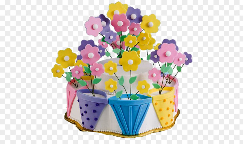 Cake Baking Dessert Floral Design Birthday PNG