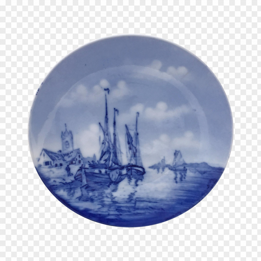 Nautical Blue And White Plates Plate Decorative Arts Antique Porcelain Vase PNG