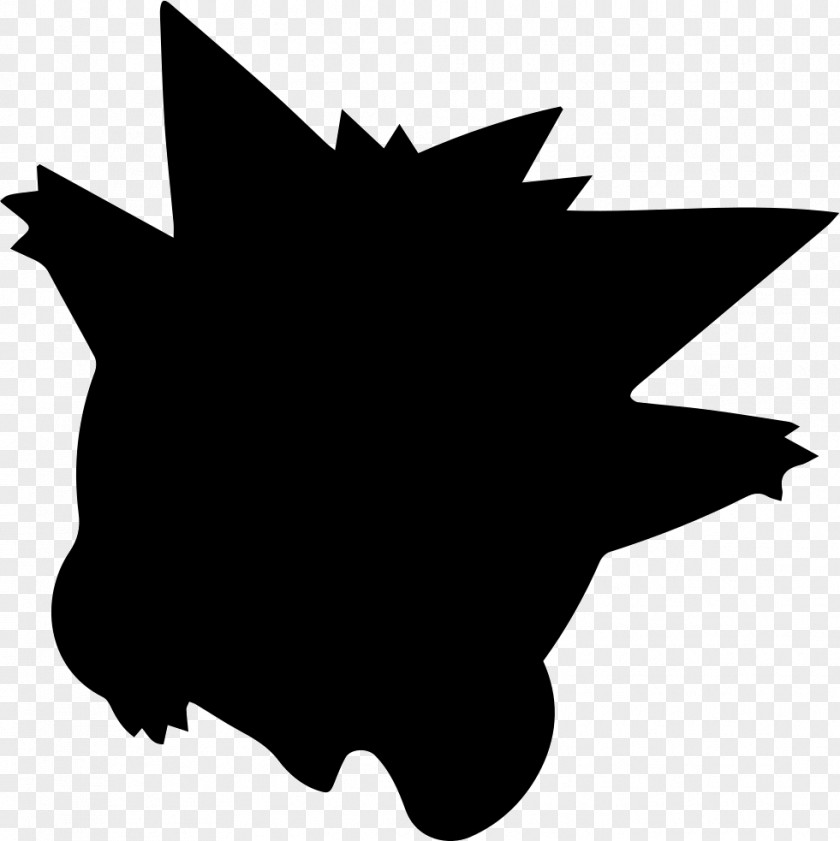 Pokemom Silhouette Gengar Haunter Gastly Video Games Dark PNG