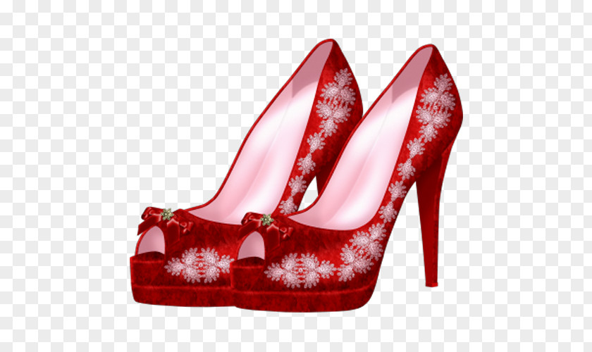 Red High Heels Shoelaces High-heeled Footwear Boot Clothing PNG