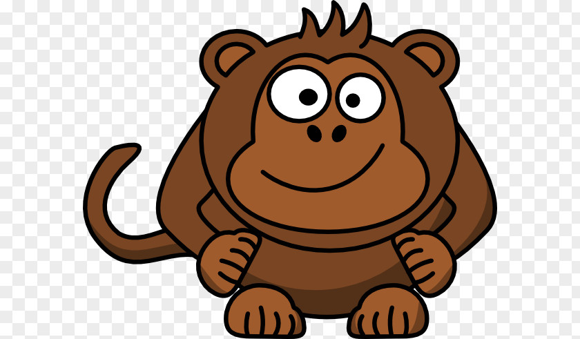 Baby Monkey Ape Chimpanzee Primate Vector Graphics Clip Art PNG