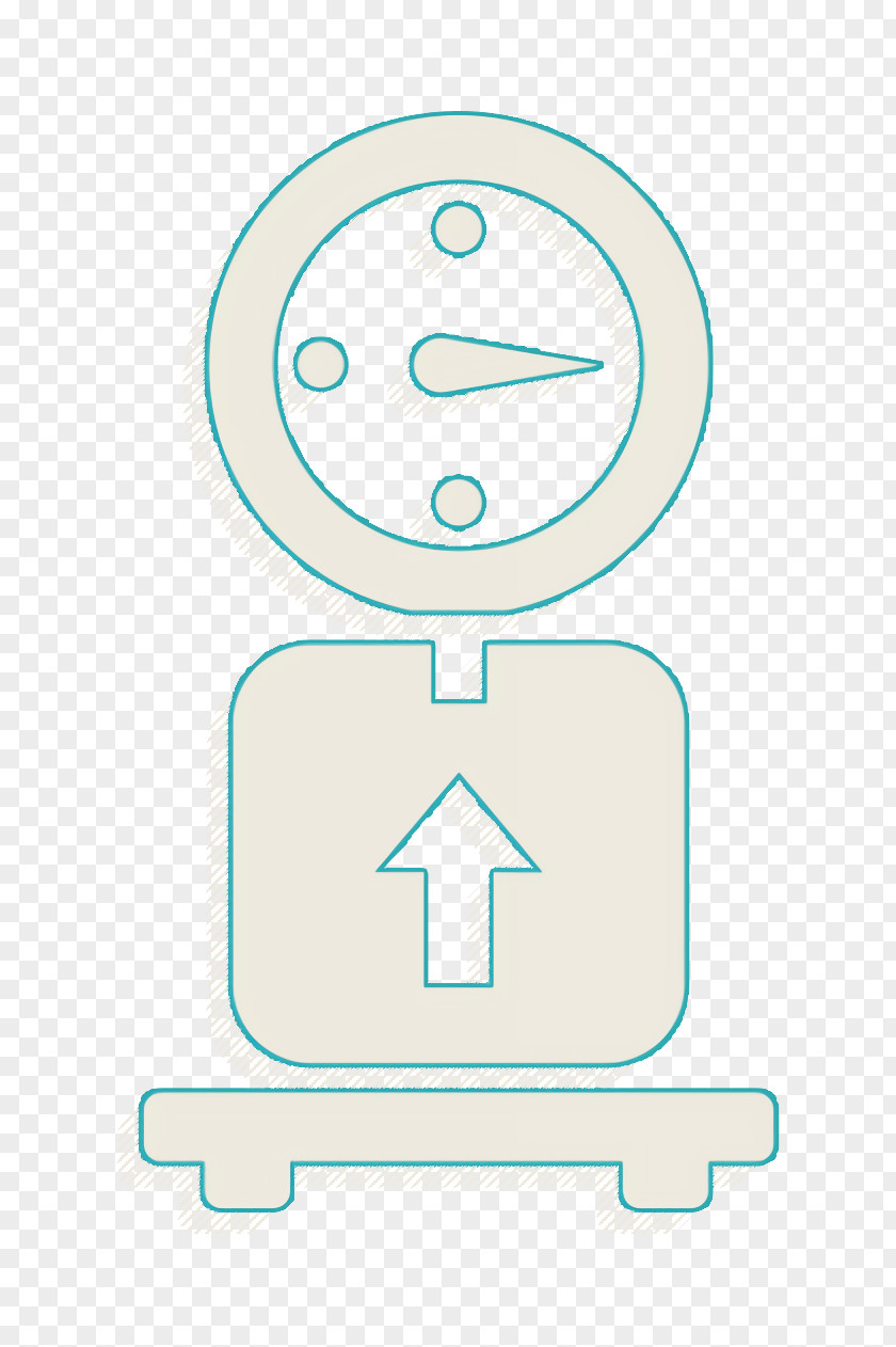 Commerce Icon Logistics Delivery Scale With A Box PNG