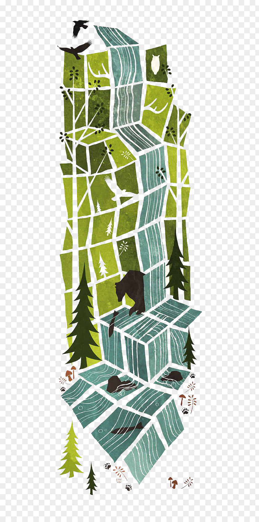 Forest Drawing Idea Graphic Design Illustration PNG