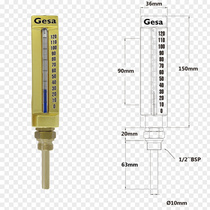 Glass Mercury-in-glass Thermometer Temperature Celsius Manometers PNG