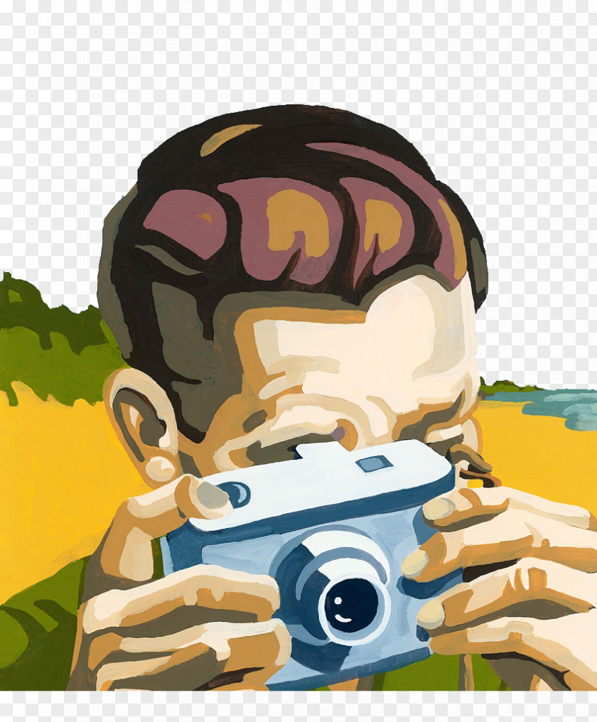 Hand Drawn Illustration Camera Focus Painting Drawing Paint By Number PNG