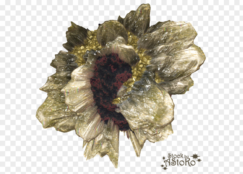 Mineral Geode Crystal Flower PNG