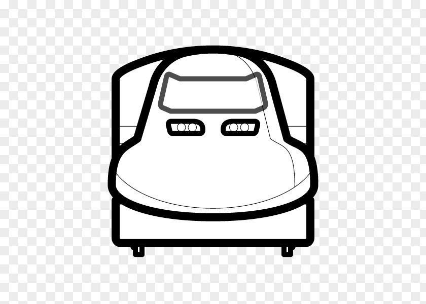 Shinkansen Black And White Monochrome Painting Coloring Book PNG