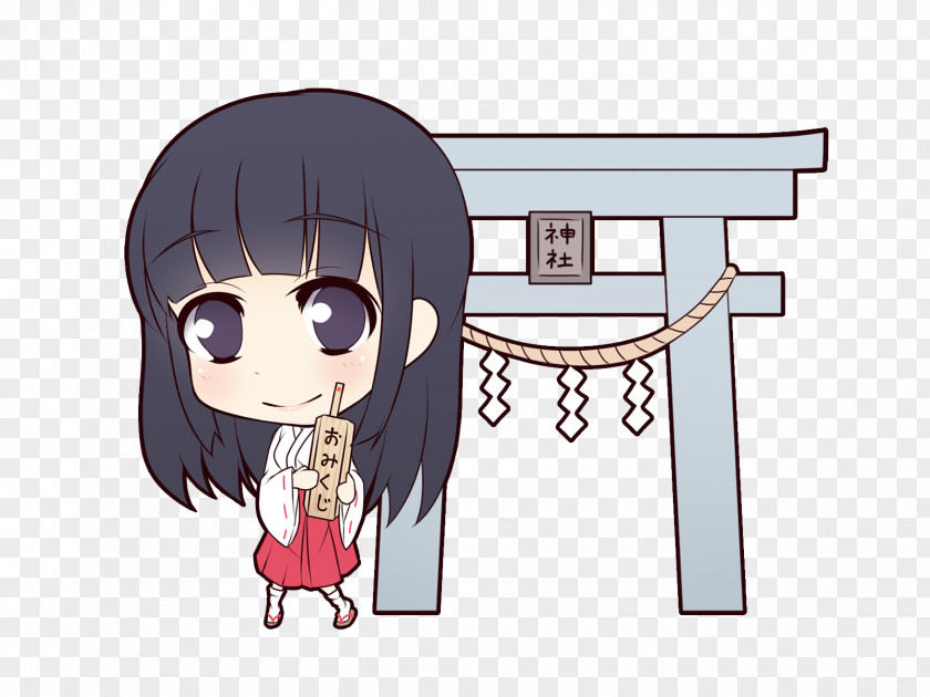 Shinto Shrine Miko PNG