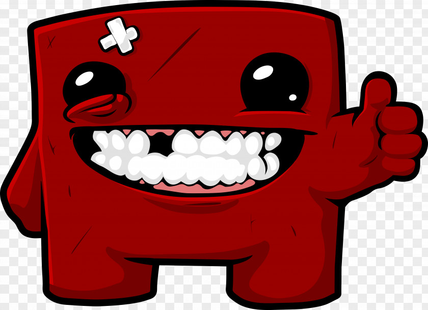 Super Meat Boy Forever Xbox 360 Video Game Indie PNG