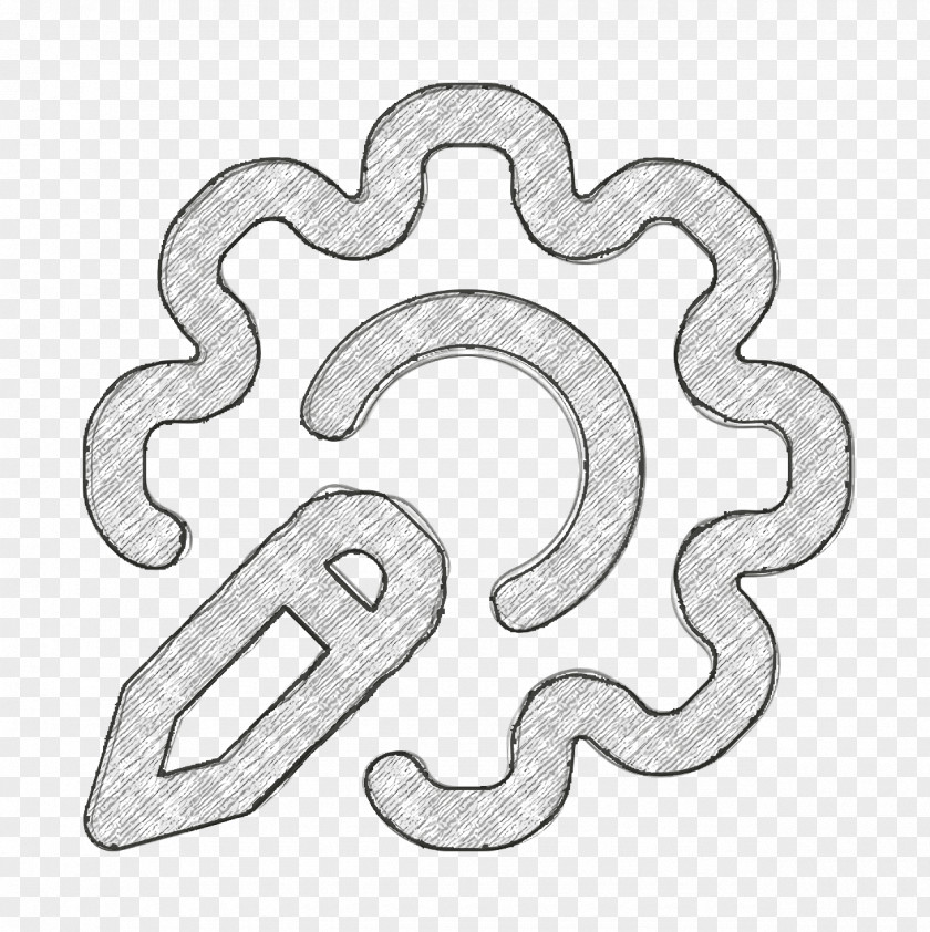 Design Thinking Icon Gear Edit PNG