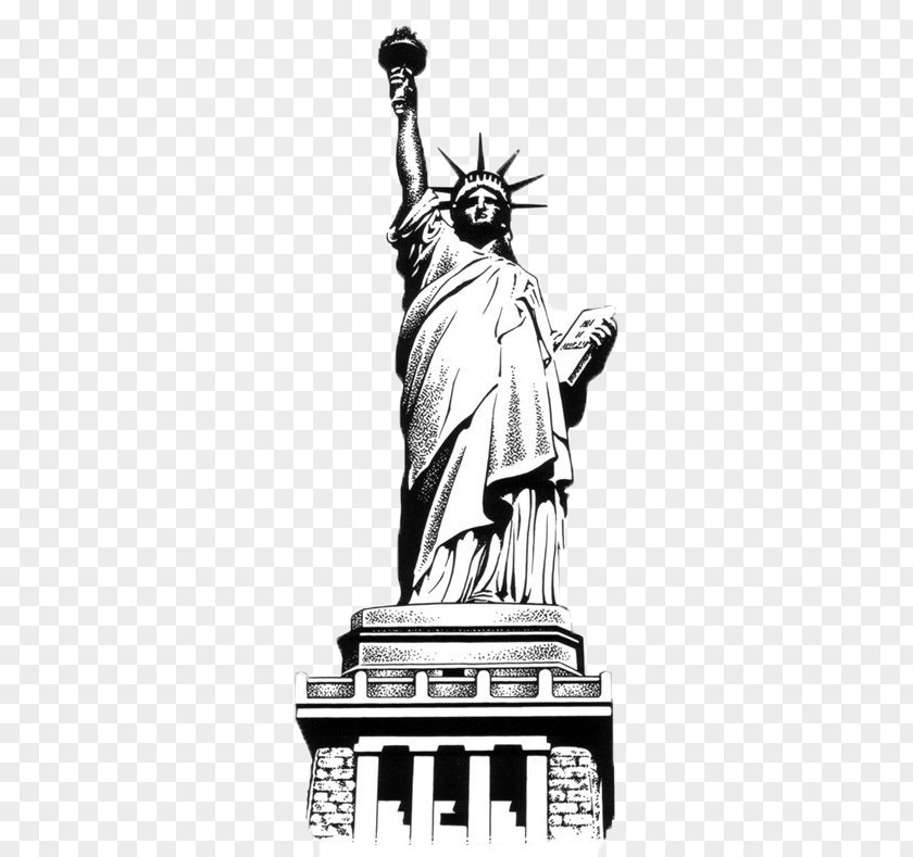 Statue Of Liberty Eiffel Tower Lion Belfort Drawing PNG