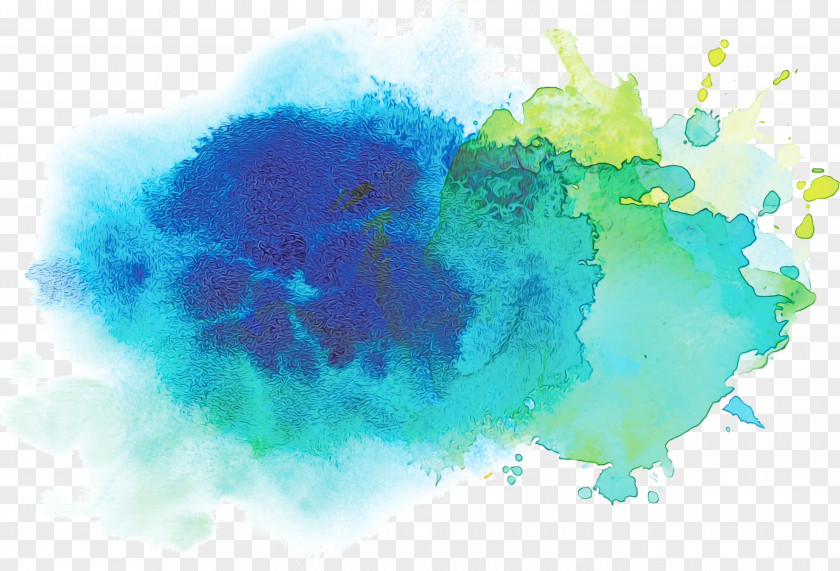 World Aqua Green Watercolor Paint Turquoise PNG